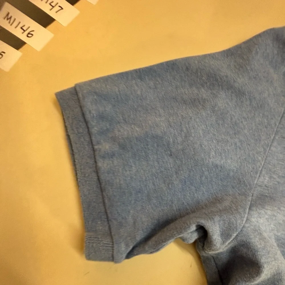 Ralph Lauren Men's Polo in Heather Blue with Pink Logo